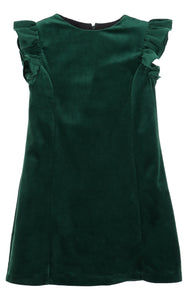 Deluxe Green Velvet Shift Dress