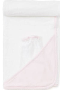 Pink/White New Kissy Dots Hooded Towel & Mitt Set