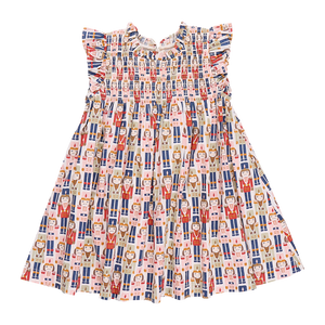 Girls Stevie Dress - Vintage Nutcracker