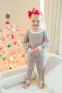 Ava Pajama Set Pink Wreaths