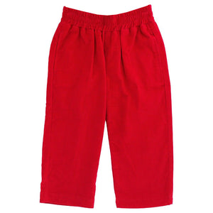 Charlie Pull On Pant, Red Cord