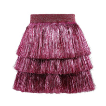 Hot Pink Shimmer Tinsel Party Skirt