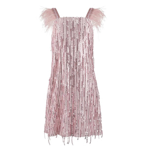 Mila Feather Party Dress