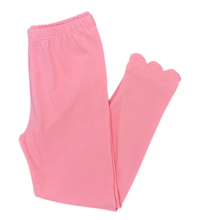 Pima Knit Leggings, Bubblegum Pink