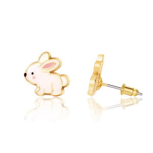 Glitter Rabbit Cutie Stud Earrings