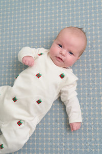 Rock Me Romper (Unisex)
Palmetto Pearl with Present Embroidery