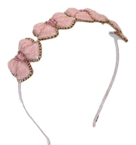 Crystalized Glitter Bow Headband