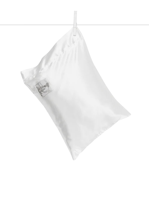 Satin Nap Pillow, White