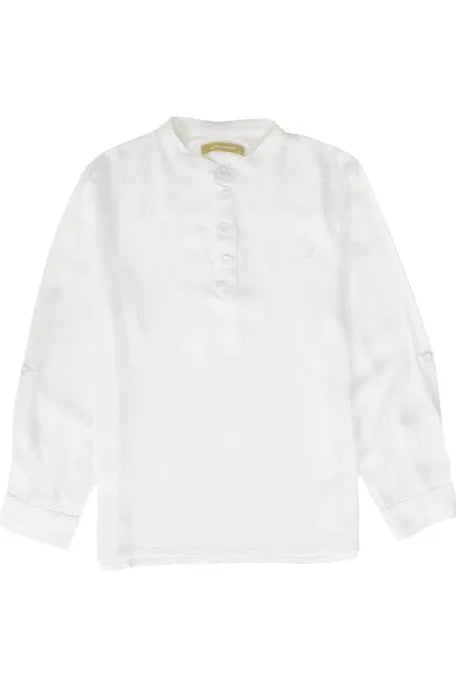 Basic White Mandarin Shirt