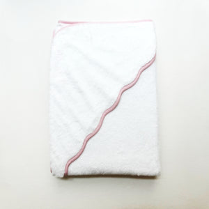 Hooded Towel – Pink Pinstripe