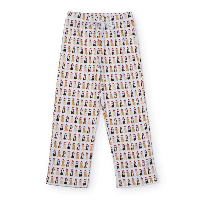 BECKETT BOYS' PIMA COTTON HANGOUT PANT - CHRISTMAS PUPS