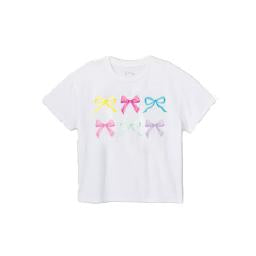 Bows on White Boxy Tee