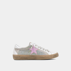 Paula Iridescent With Lavender Star Sneaker