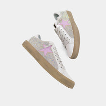 Paula Iridescent With Lavender Star Sneaker