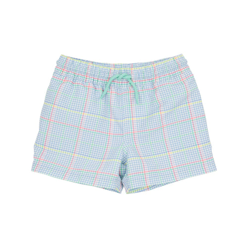 Tortola Trunks Piccadilly Plaid With Grace Bay Green