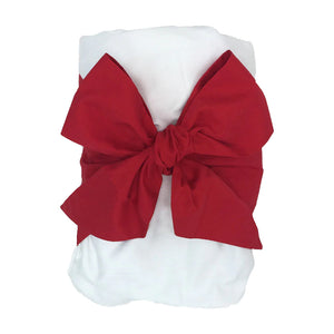 Bow Swaddle Broadcloth with Richmod Red