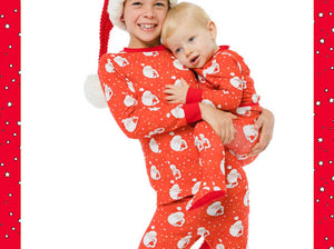 Red Santa Glows Pajamas, Baby Boy