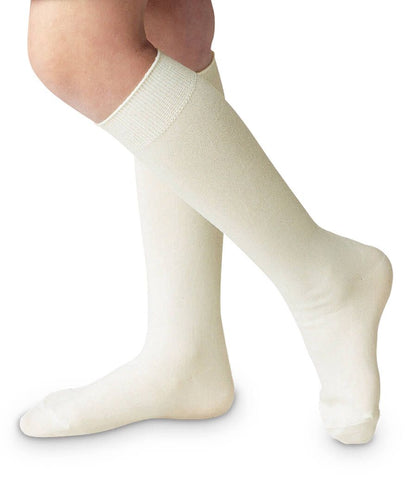 1603 Pearl White Nylon Knee High Socks 1 Pair/1603