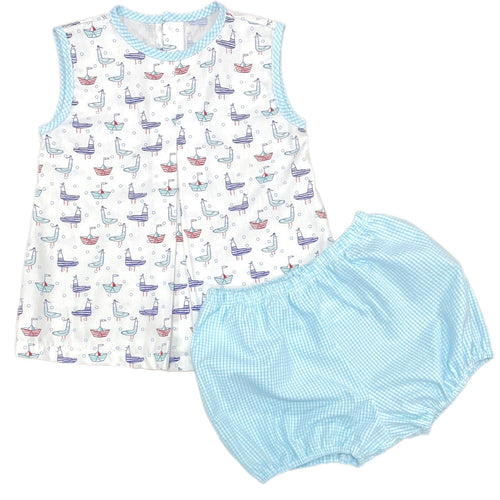 Rory Diaper Set- Boats and Birds
