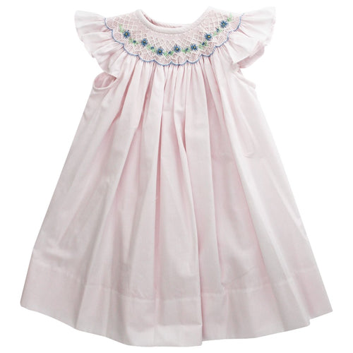 Pale Pink with Flowers Bishop Dress