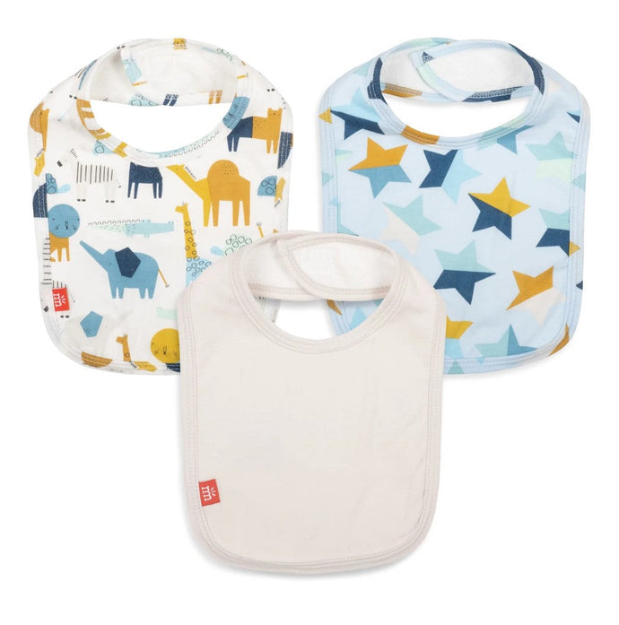 The Fast & Furriest Blue Modal Magnetic 3 Pack Bibs