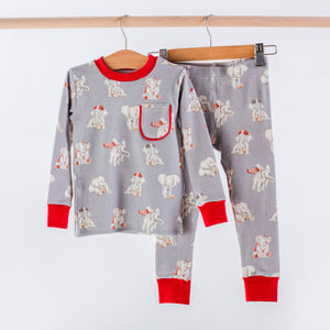 Alabama Elephants Cotton Pajama Set