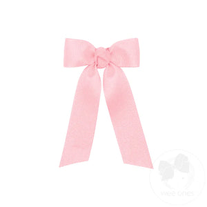 Light Pink Grosgrain Tiny Streamer Bow