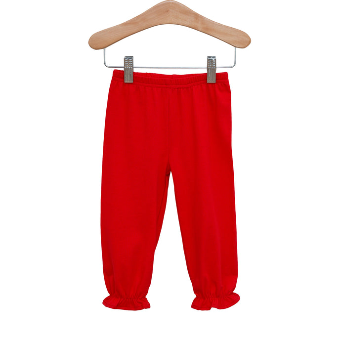 Bloomer Pants- Red Ruffle