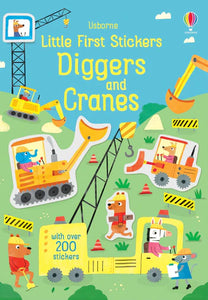 First Sticker Book Diggers and Cranes