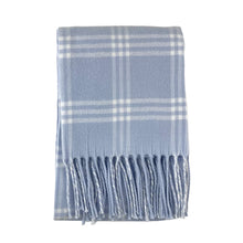 Window Pane Check Flannel with Fringe