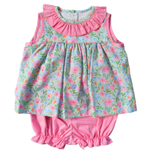 Olivia Bloomer Set, Fairview Floral with Piper Glen Pink