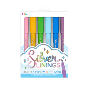 Silver Linings Outline Markers - Set of 6