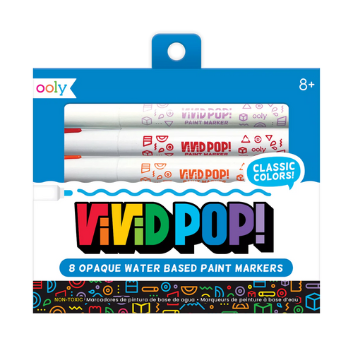 Vivid Pop! CLASSIC Water Based Paint Markers - Set of 8