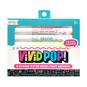 Vivid Pop! Water Based Paint Markers - Pastel - Set of 8