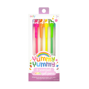 Yummy Yummy Scented Gel Pens - Neon - Set of 6