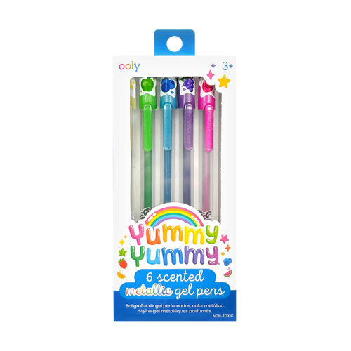 Yummy Yummy Scented Gel Pens - Metallic - Set of 6