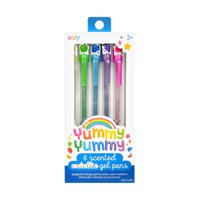 Yummy Yummy Scented Gel Pens - Metallic - Set of 6