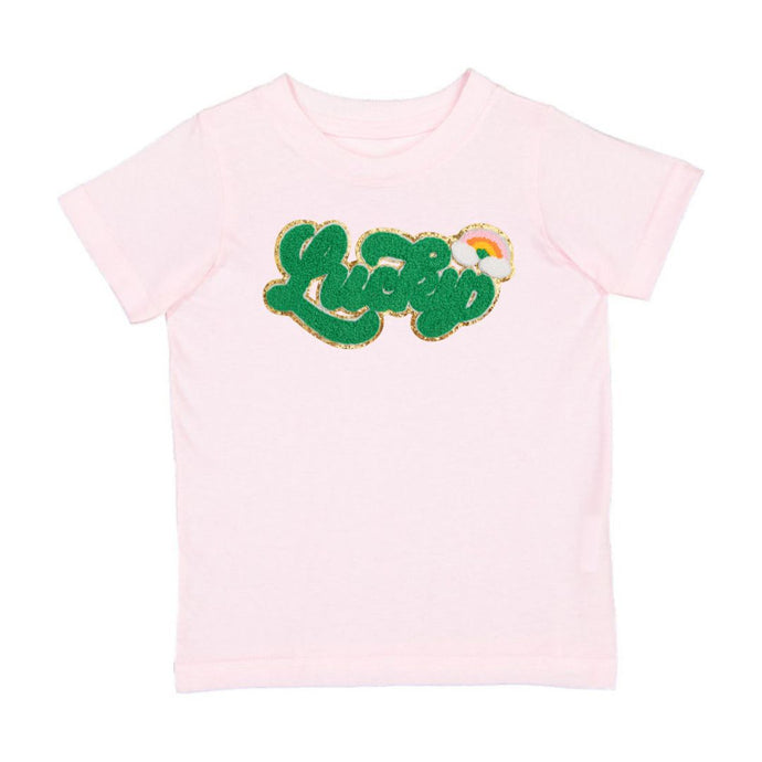 The Lucky Script Patch St. Patrick's Day Short Sleeve T-Shirt