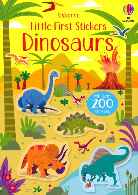 First Sticker Book Dinosours