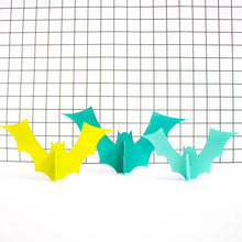 Blue Set Opaque Acrylic Bat Decorations