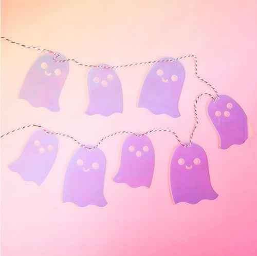 Halloween Iridescent Ghost Garland