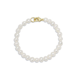 4.5" Freshwater Pearl Strand Bracelet (Baby)