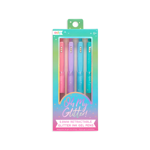 Oh My Glitter! Retractable Gel Pens - Set of 4