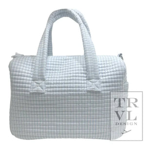 Quilted Stroller Bag Pimlico Blue Stripe