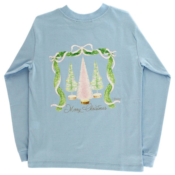 L/S LOGO TEE-GIRLS BOTTLE BRUSH TREE