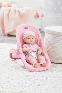 Car Seat/Carrier for Dolls, Pink Hearts