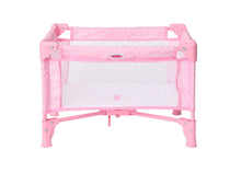 Pack-and-Play Crib for Dolls, Pink Hearts