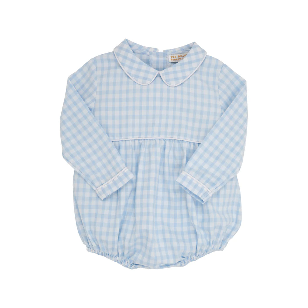 Long Sleeve Bradford Bubble Beale Street Blue Gingham Flannel