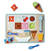 Wooden Magnetic Ice Cream Puzzle & Play Set - 16 Pieces