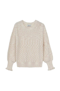 Girls Knit Sweater, Cream